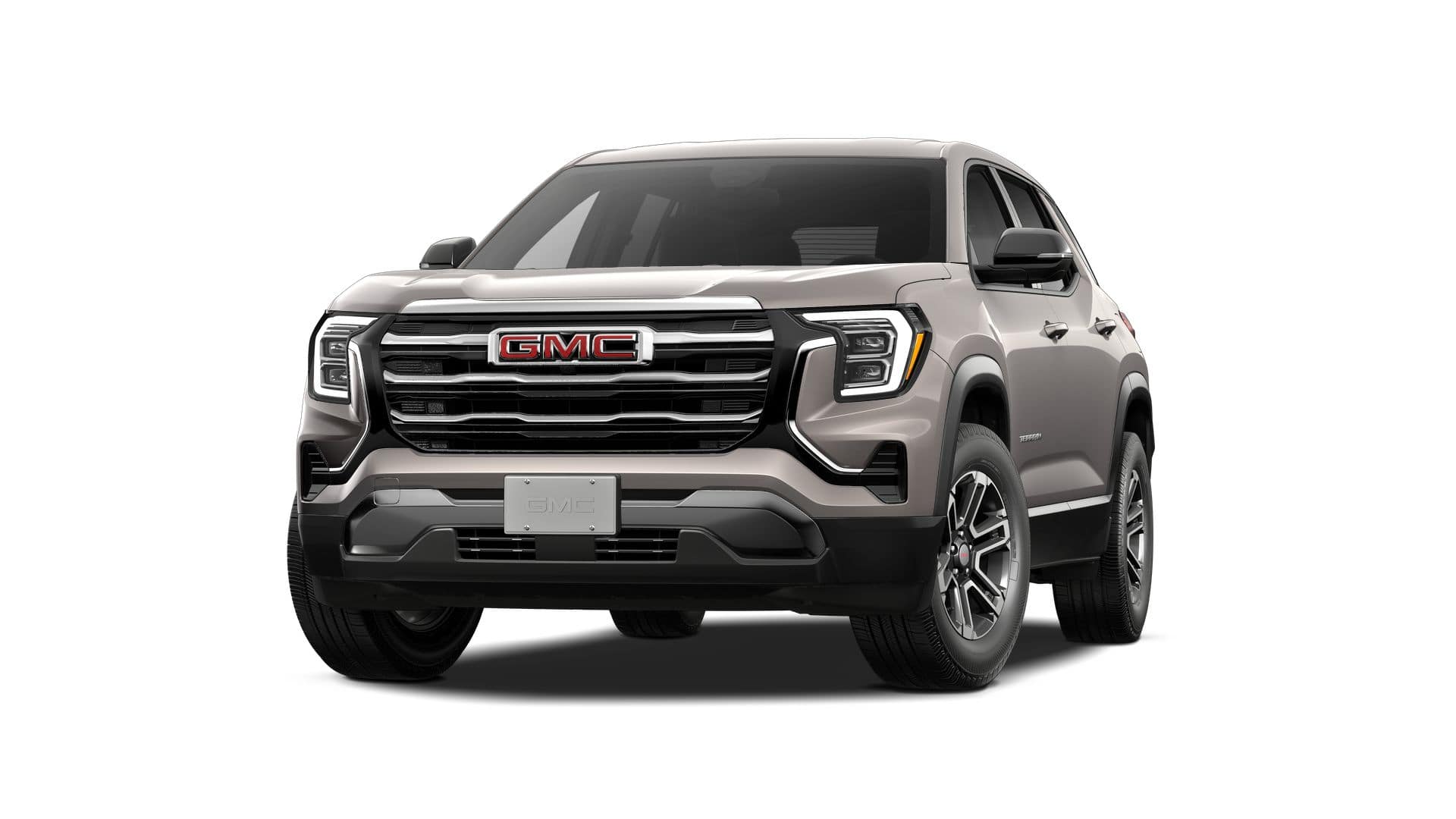 2027 GMC Terrain AWD Elevation in Riverstone Metallic — front three-quarter view