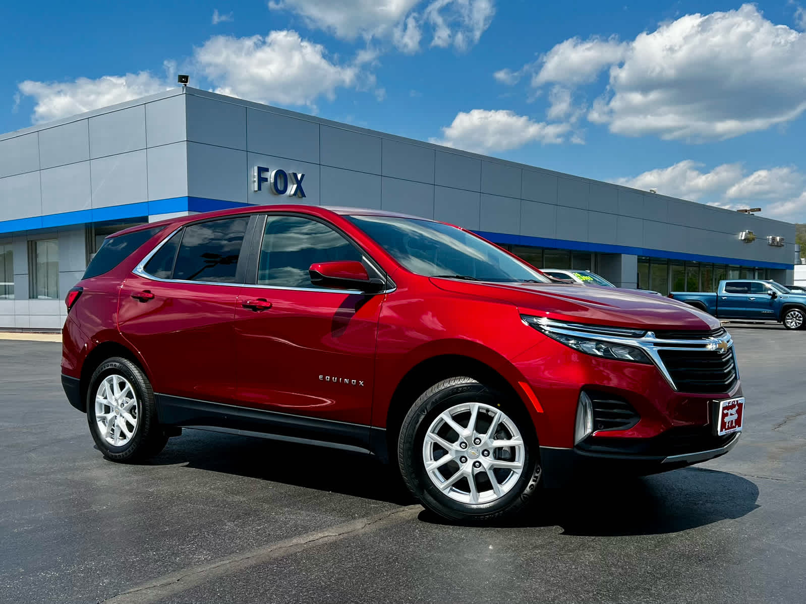 2024 Chevrolet Equinox LT in Radiant Red Tintcoat — front three-quarter view
